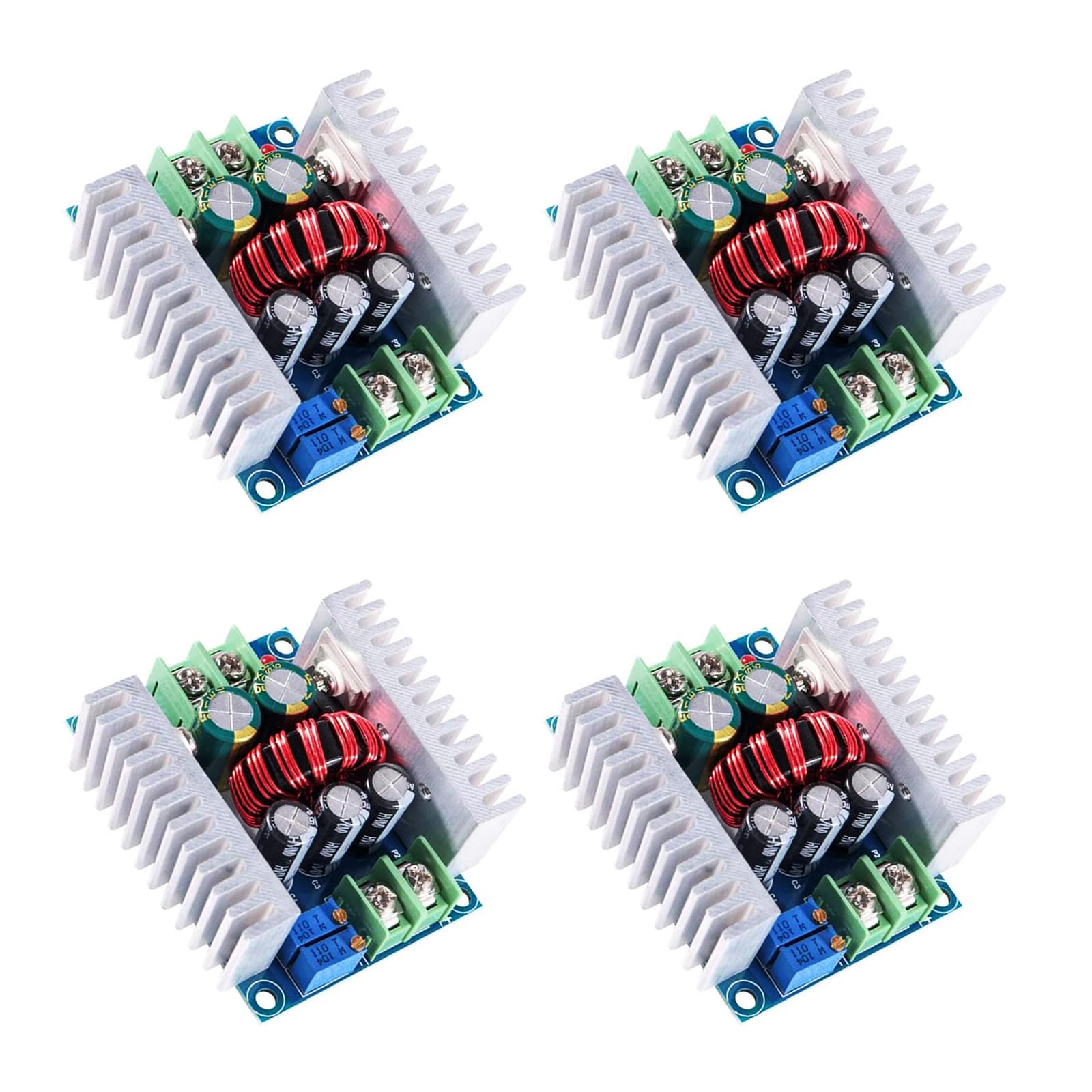 DIANN 4pcs 300W DC-DC Buck Converter 20A CC CV Step Down Adjustable Module 6-40V to 1.2-36V Voltage Regulator Power Supply Module