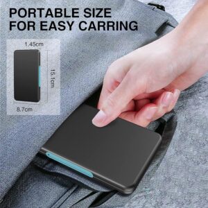 HEIYING Memory Card Case for SD Card and TF Card, Portable SD Card Holder SD SDHC SDXC TF Card Storage with 20 SD Card Slots & 20 Micro SD Card Slots