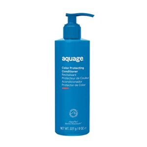 aquage. color protecting conditioner, deep-penetrating moisturizer seals in haircolor, infused with nutrient-rich sea botanicals, restores hair and adds shine, 8 oz