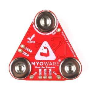 MyoWare 2.0 Muscle Sensor-Compatible with Arduino- All-in-one electromyography (EMG) sensor from Advancer Technologies -Measure muscle activity by detecting its electric potential-Keyed Snap Connector