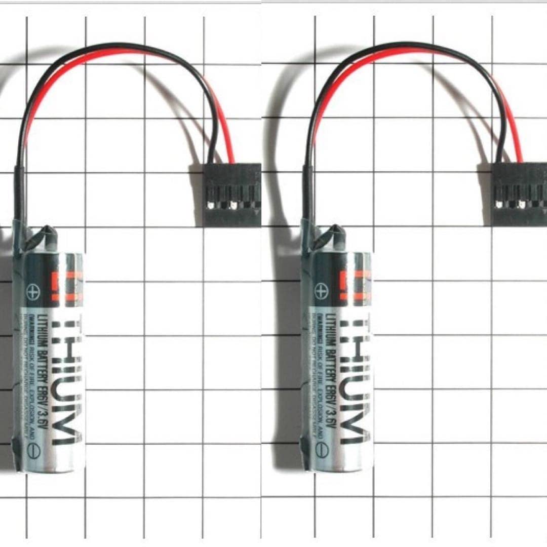 5 PCS ER6VC3N ER6V/3.6V 2Ah + JAE5PIN Lithium Replacement Battery PLC Battery with JAE5PIN Plug