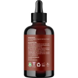 Organic Hair Growth Treatment Set - Moroccan Argan Oil, Rosemary Essential Oil, and Pure Hair Oils for Hair Growth