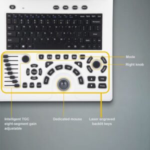 Vet Veterinary Use Portable Laptop B-Ultra Sound Dual Probe Socket, 12-inch HD Display, IMT Automatic Measurement, B-Ultrasound Machine Handscan Rechargeable Ultrasound for Horse, Cattle, Dog, Cat