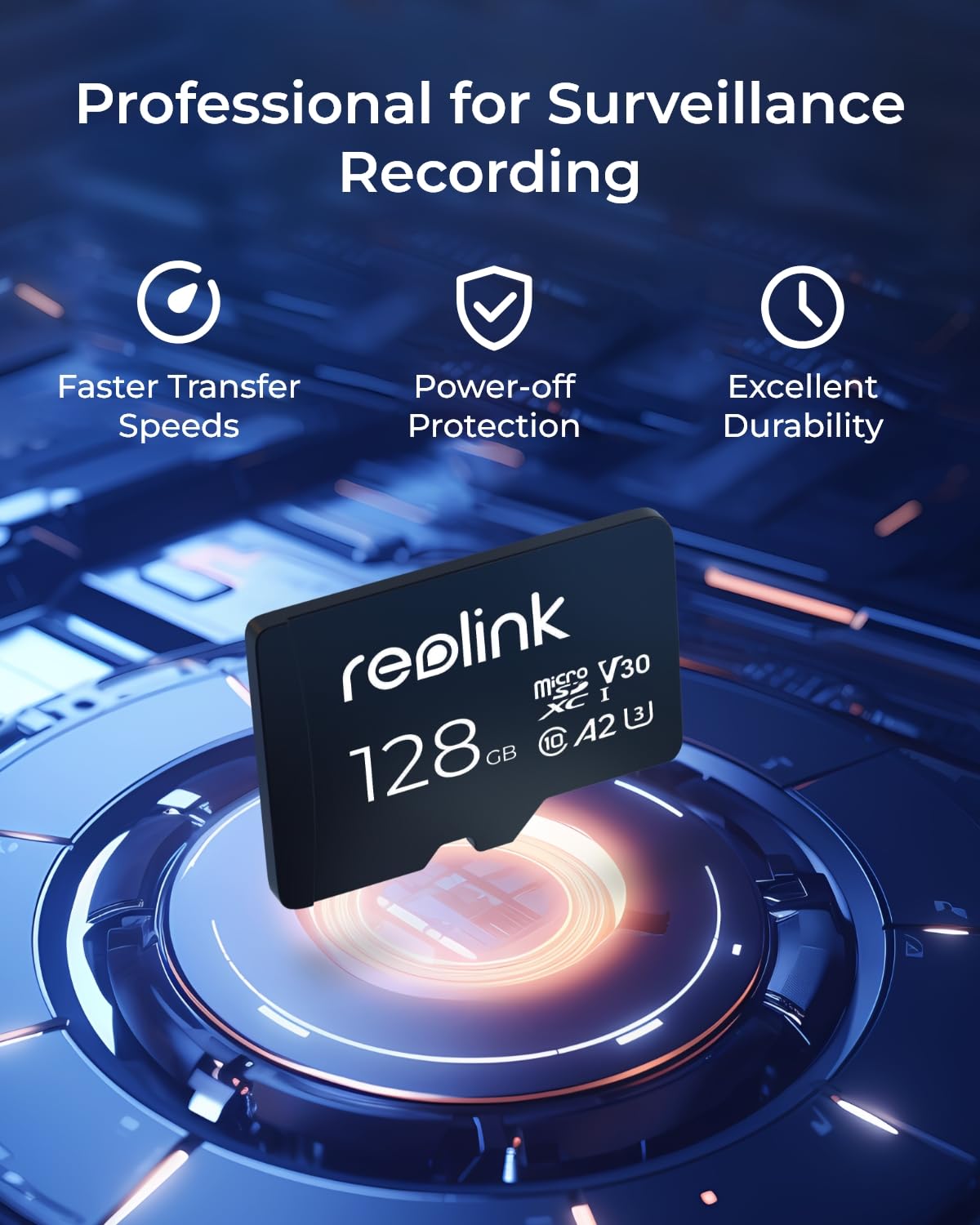 REOLINK 4K Dual-Lens Outdoor PTZ Auto-Tracking Camera (2 Pack) Bundle with 128GB microSD Card (2 pcs), 6X Hybrid Zoom, with Spotlight, 2.4G/5GHz WiFi