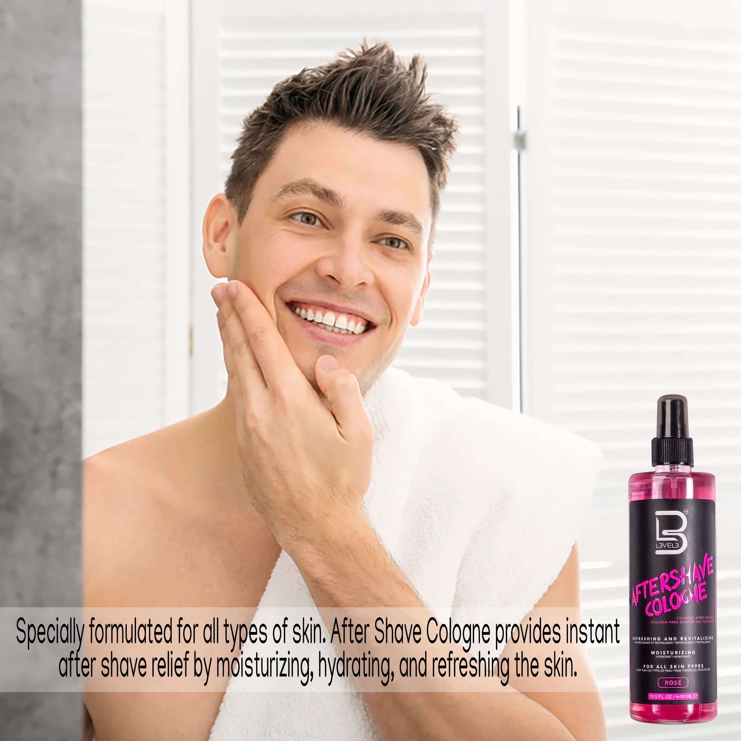 L3 Level 3 After Shave Spray Cologne - Softens Skin - Refreshes and Relieves Face and Skin - Moisturizing Formula Level Three After Shaving