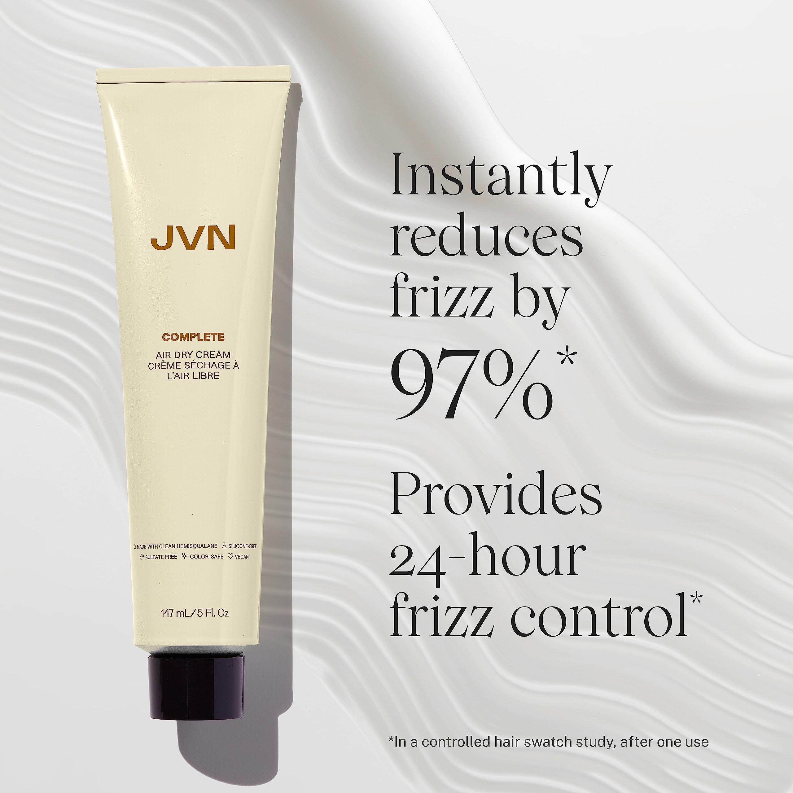 JVN Trusted Trio Essentials Set Travel - Mini Complete Size Air Dry Cream, Full Size Pre-Wash Scalp Treatment Oil, and Instant Recovery Heat Protectant Leave-In Serum