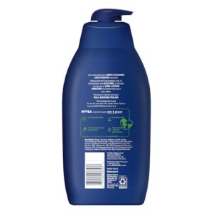 Nivea Men Maximum Hydration Body Wash, Aloe Vera Body Wash for Dry Skin, 30 Fl Oz Pump Bottle