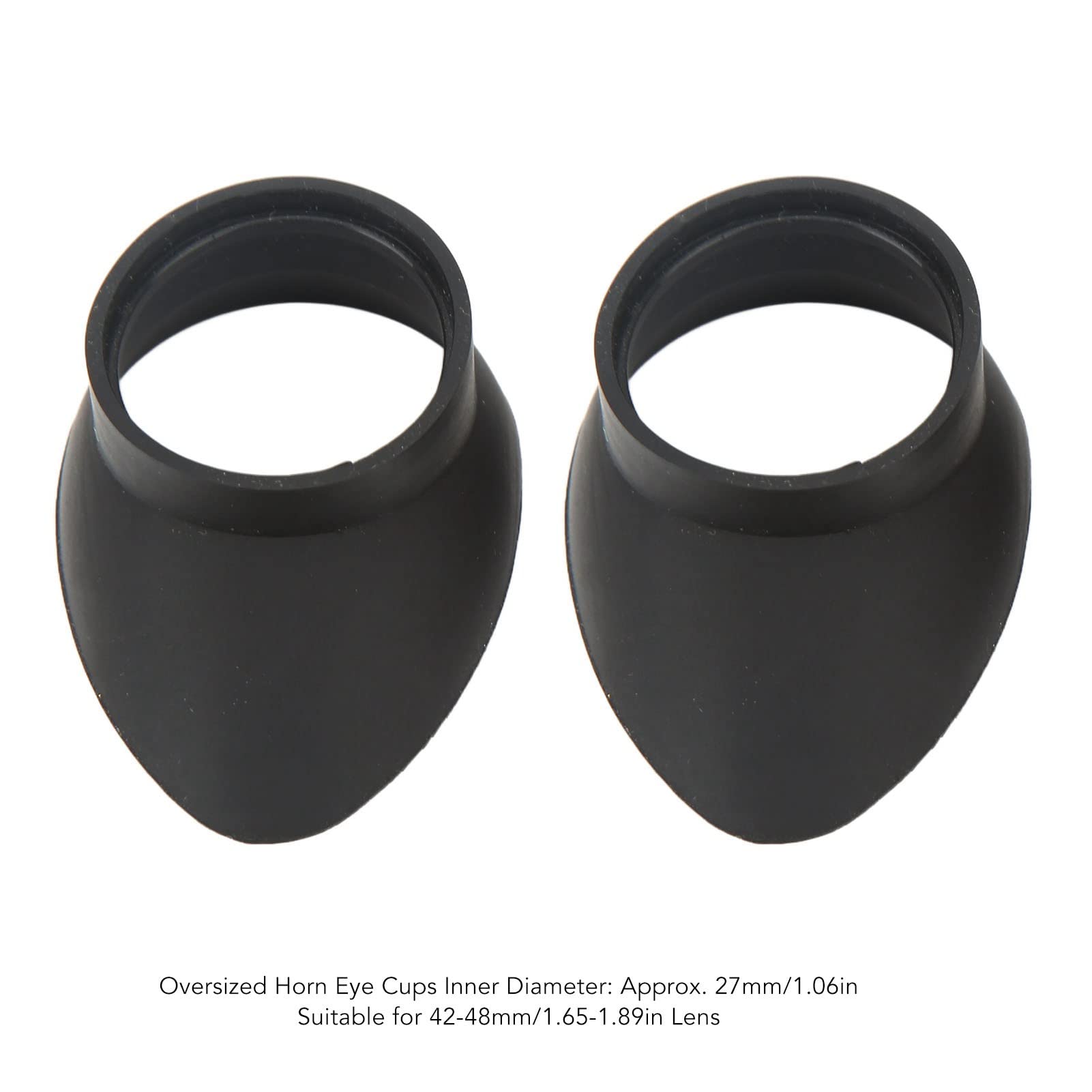 2pcs Microscope Eyepiece Eyeshields, Diameter 1.06in Professional Foldable Rubber Eyepiece Eyecups for Microscope Monoculars Binoculars of 42 to 48 mm/1.65 to 1.89 in