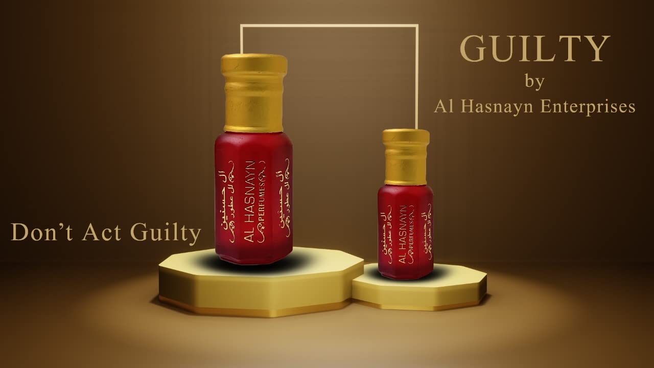 AL HASNAYN ENTERPRISES GUILTY UNISEX Cologne Perfume Essential oil Roll-On (CLASSIC Edition) 6ml Alcohol Free Natural Sweet Perfumes Fragrance | Long Lasting | Gifts for men women | (GUILTY)