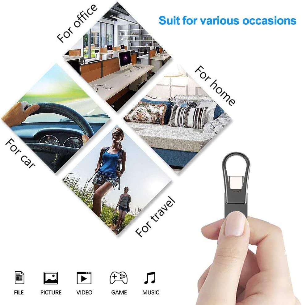 K&ZZ 128GB USB C Flash Drive USB 3.0 Thumb Drive Fold USB A & Type C Dual USB Flash Drives OTG Photo Stick High Speed for MacBook, Tablet, PC, Type C Smart Phones