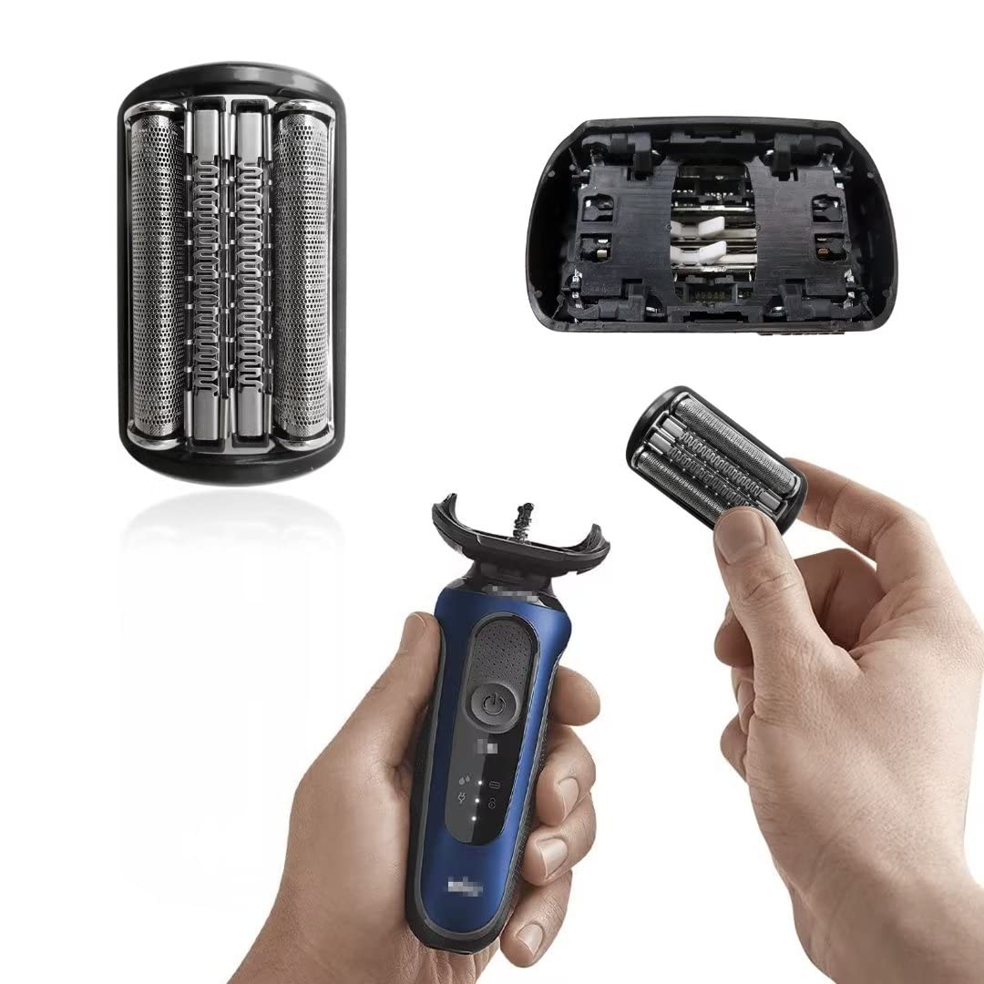 92B Electric Shaver Head Replacement Cassette, for all B-raun Series 9 Electric Razors 9290cc, 9291cc, 9370cc, 9293s, 9385cc, 9390cc, 9330s, 9296cc (Black)