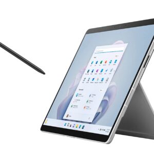 Microsoft Surface Pro 9, 13" Touchscreen 2-in-1 Tablet, 12th Gen Intel Core i5-1235U, Intel Iris Xe Graphics, 8GB DDR5 RAM, 512GB SSD, Windows 11h, Platinum, Device Only, with Stylus Pen