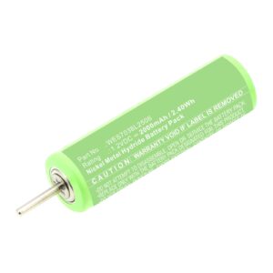 synergy digital shaver battery, compatible with panasonic es-sa40 shaver, (ni-mh, 1.2v, 2000mah) ultra high capacity, replacement for panasonic wes7038l2506 battery