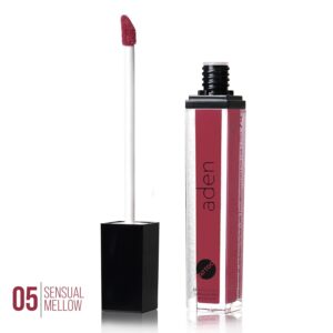 aden Tattoo Matte Lipstick - 7ML - Highly Pigmented - Provides Non-Shinny, Non Smudging and Velvety Finish – Water Proof Made in Italy (05 Sensual Mellow)