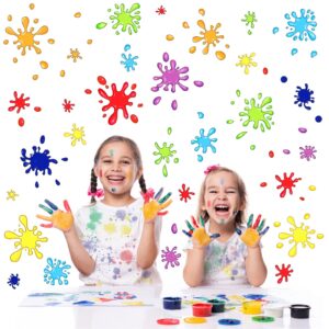 colorful wall decals color paint wall stickers watercolor paint splash shape wall decals fabric splatter splotches peel and stick wall stickers kids wall stickers for classroom playroom