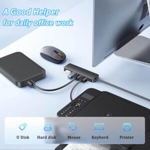 USB 3.0 Hub, ANKKY 4-Port USB Splitter USB Extender USB Multiport Adapter USB Hub for Desktop, Laptop, Xbox, Flash Drive, HDD, Console, Printer, PC, Keyboards, HP, Dell-3.3FT