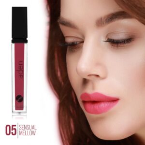 aden Tattoo Matte Lipstick - 7ML - Highly Pigmented - Provides Non-Shinny, Non Smudging and Velvety Finish – Water Proof Made in Italy (05 Sensual Mellow)