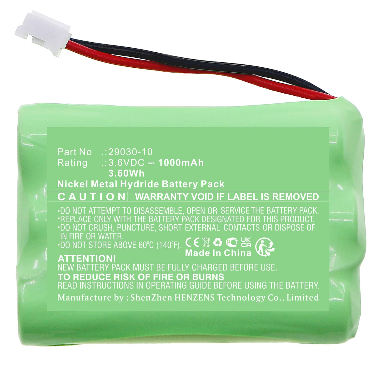 Synergy Digital Baby Monitor Battery, Compatible with Summer 36004 Baby Monitor, (Ni-MH, 3.6V, 1000mAh) Ultra High Capacity, Replacement for Summer 29030-10 Battery