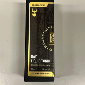 The Beard Struggle - Day Liquid Tonic Beard Oil - Gold Collection, Valhalla's Gates - Beard Oil for Men - Moisturize, Softens Hair, Reduces Itch - Day Time Beard Growth Oil (1 Fl oz)