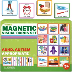 quokka 95 reward chore chart cards for kids - toys for autistic children age 5-7 adhd tools - behavior visual schedule for toddler at home - routine responsibility board autism learning materials