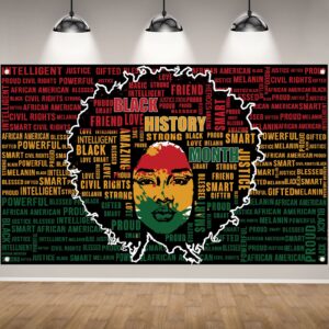 black history month backdrop for photography black history month banner pan african american black history month decorations and supplies for party