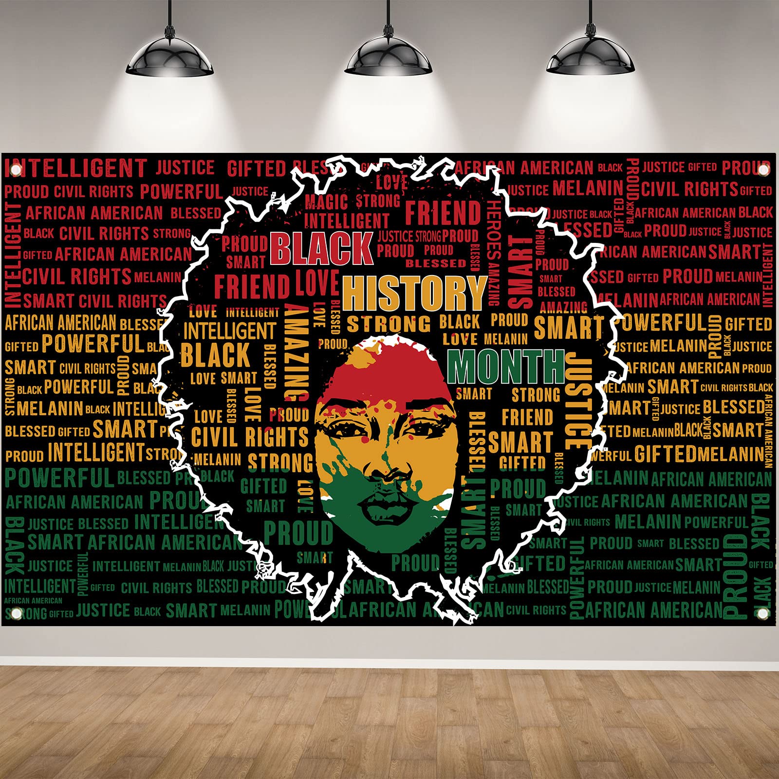 Black History Month Backdrop for Photography Black History Month Banner Pan African American Black History Month Decorations and Supplies for Party