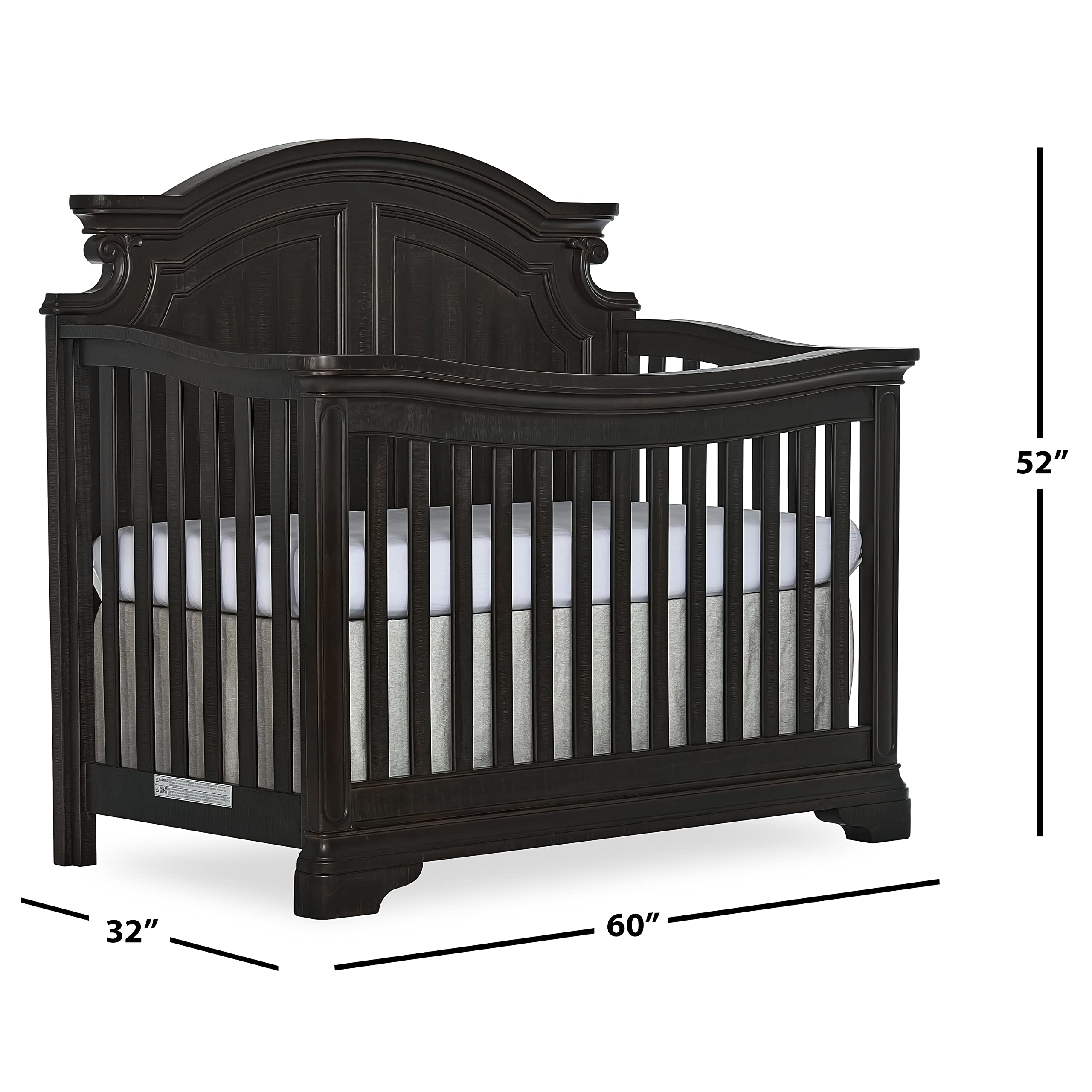 Evolur Signature Belle 5-in-1 Convertible Crib