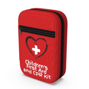 Small, First Aid and CPR Kit for children, toddler, and kids. Large Variety of Bandages to fit your childs injuries. Perfect travel first aid kit, Diaper Bag, Backpack, Car, and More. Quick and Effect