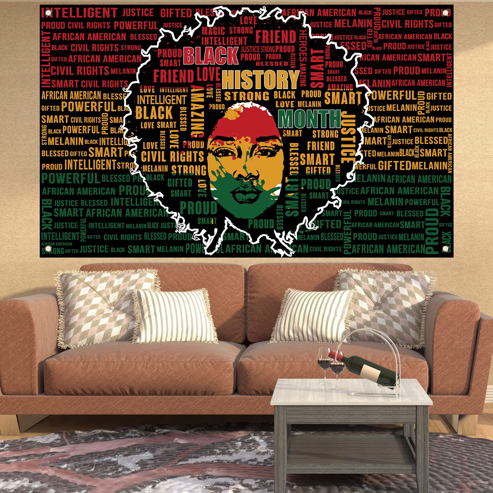 Black History Month Backdrop for Photography Black History Month Banner Pan African American Black History Month Decorations and Supplies for Party