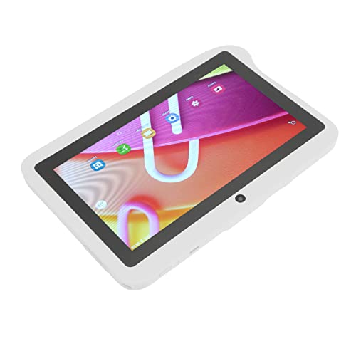 Qinlorgo HD Tablet, 8 Core US Plug 100-240V 2.4G 5G WiFi 5MP Front 8MP Rear Kids Tablet with Bracket for 10.0 for Reading (White)