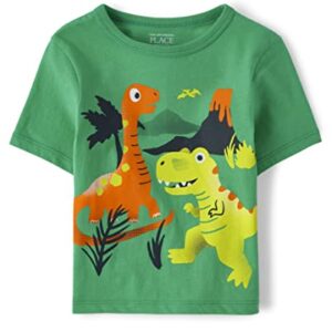 The Children's Place,And Toddler Boys Short Sleeve Graphic T-shirt,Baby-Boys,Dino Volcano,18-24 Months