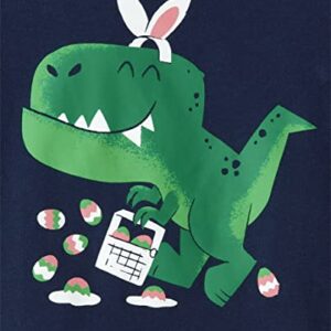 The Children's Place Baby Boys' and Toddler Equality for All Short Sleeve Graphic T-Shirts, Easter Dino, 2T