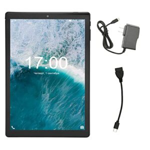 Liyeeo Tablet PC, 3 and 64G 100-240V Dual HD Speaker 10 Tablet Black on The Go (US Plug)