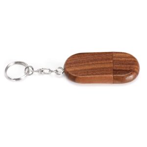 Novelty Wood USB 3.0 Flash Drive 64GB Data Storage Memory Stick USB Stick Pendrive with Wooden Box (Brown)