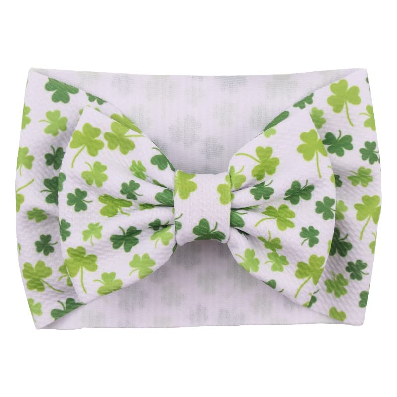 JustMyDress St.Patrick Green Headband Turban Baby Girls St.Patrick Day Hair Band Bow JHSP20 (Bow-A2)