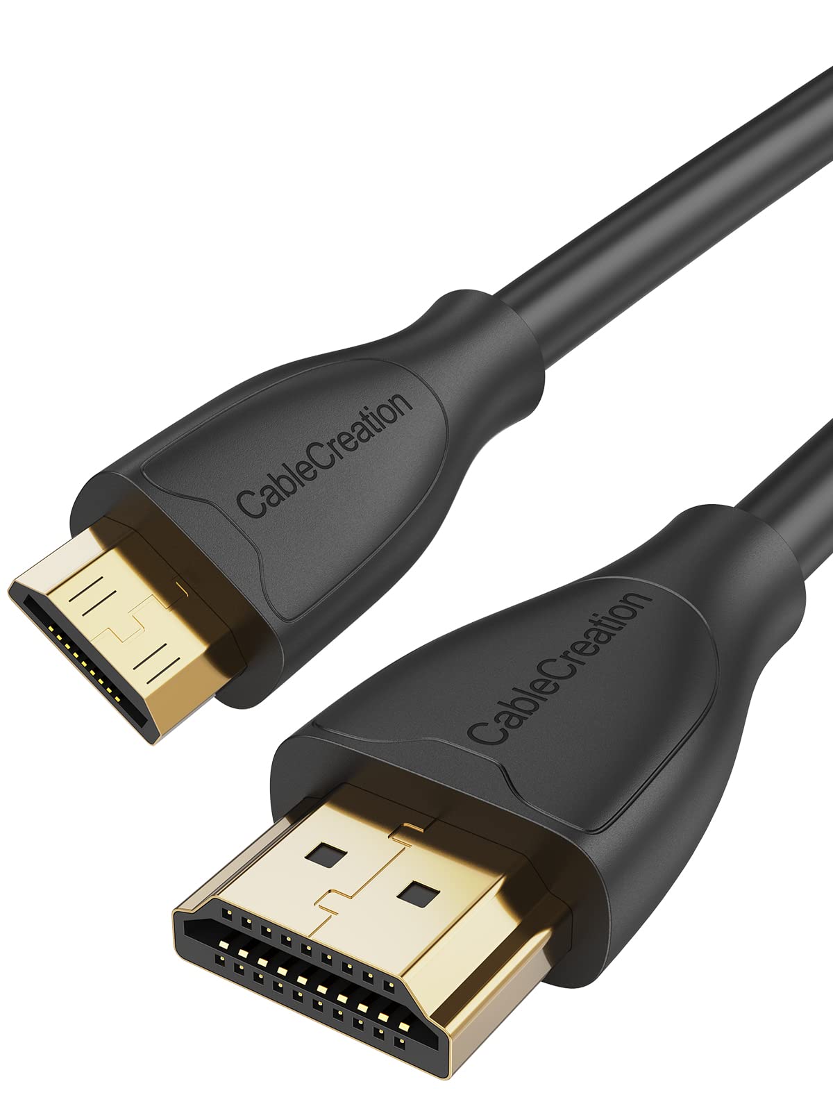 CableCreation Mini HDMI to HDMI Cable 6FT + HDMI Adapter Male to Female 2Pack 90 and 270 Degree Converter