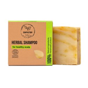 soapfactory organic solid dandruff shampoo bar for oily hair, hair soap with tea tree and rosemary oil, 100% natural, vegan, handmade, plastic free, 3 ounce