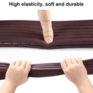 Dovesail Baby Proofing Edge Corner Protector, 16.4 ft Edge Guards Padding with 3M Adhesive, Extra-Wide Soft Rubber Foam Padding, Furniture,Sharp Edge Safety Corner Edge Bumper Guard-Brown