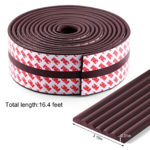 Dovesail Baby Proofing Edge Corner Protector, 16.4 ft Edge Guards Padding with 3M Adhesive, Extra-Wide Soft Rubber Foam Padding, Furniture,Sharp Edge Safety Corner Edge Bumper Guard-Brown