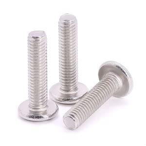 M8-1.25 x 25mm (20 pcs) Hexagon Socket Head Cap Screws, Furniture Screws, Connecting Bolts, 304 Stainless Steel 18/8, Full Thread, Bright Finish, Metric Standard