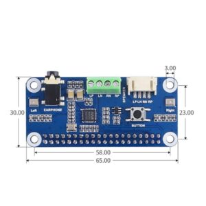 MOOKEENONE WM8960 Stereo Audio HAT Card Board 8Ω Speaker Kit for Raspberry Pi 40 PIN GPIO