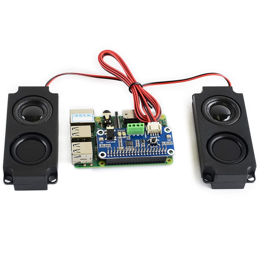 MOOKEENONE WM8960 Stereo Audio HAT Card Board 8Ω Speaker Kit for Raspberry Pi 40 PIN GPIO