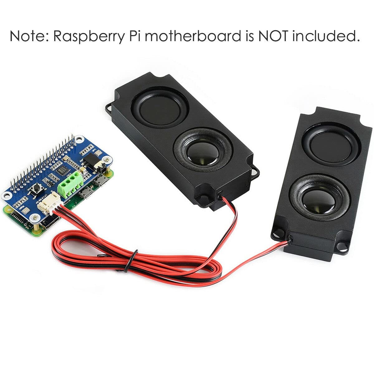 MOOKEENONE WM8960 Stereo Audio HAT Card Board 8Ω Speaker Kit for Raspberry Pi 40 PIN GPIO