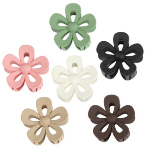 6 pcs 2.8 inch flower claw clips for hair flower hair clips for women flower clips for hair clips for women hair claw clips cute hair clips claw clips flower hair claw daisy hair clip