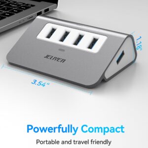 USB 3.0 Hub, 4 Ports USB Hub 5Gbps Multi USB Port Expander USB Extender Aluminum USB Splitter with 3.3ft Cable,USB Multiport Adapter for Laptop,PC,Desktop,Mouse,Keyboard,PC USB A Device