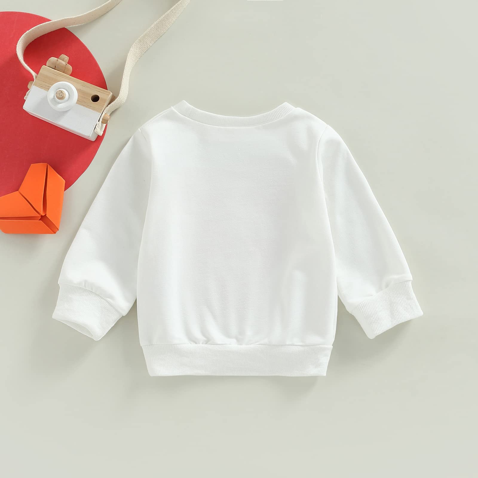 Toddler Baby Girl Boy Valentine's Day Sweatshirt Little Love Heart Pullover Tops Casual Unisex Baby Outfit (Heart Shape, 0-6 Months)