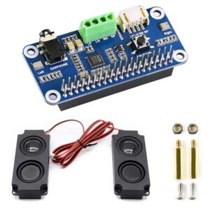 MOOKEENONE WM8960 Stereo Audio HAT Card Board 8Ω Speaker Kit for Raspberry Pi 40 PIN GPIO