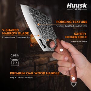 Huusk Japan Knife Bundle with Cooking Knife for Kitchen and Outdoor Camping, Thanksgiving