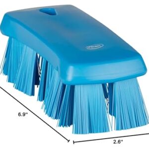 Vikan 38913 UST 6.9" Hand Brush - Stiff, Blue