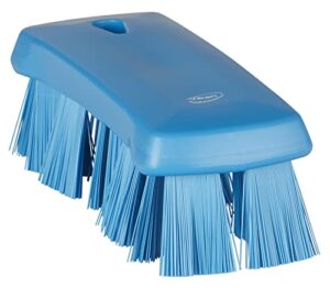 vikan 38913 ust 6.9" hand brush - stiff, blue